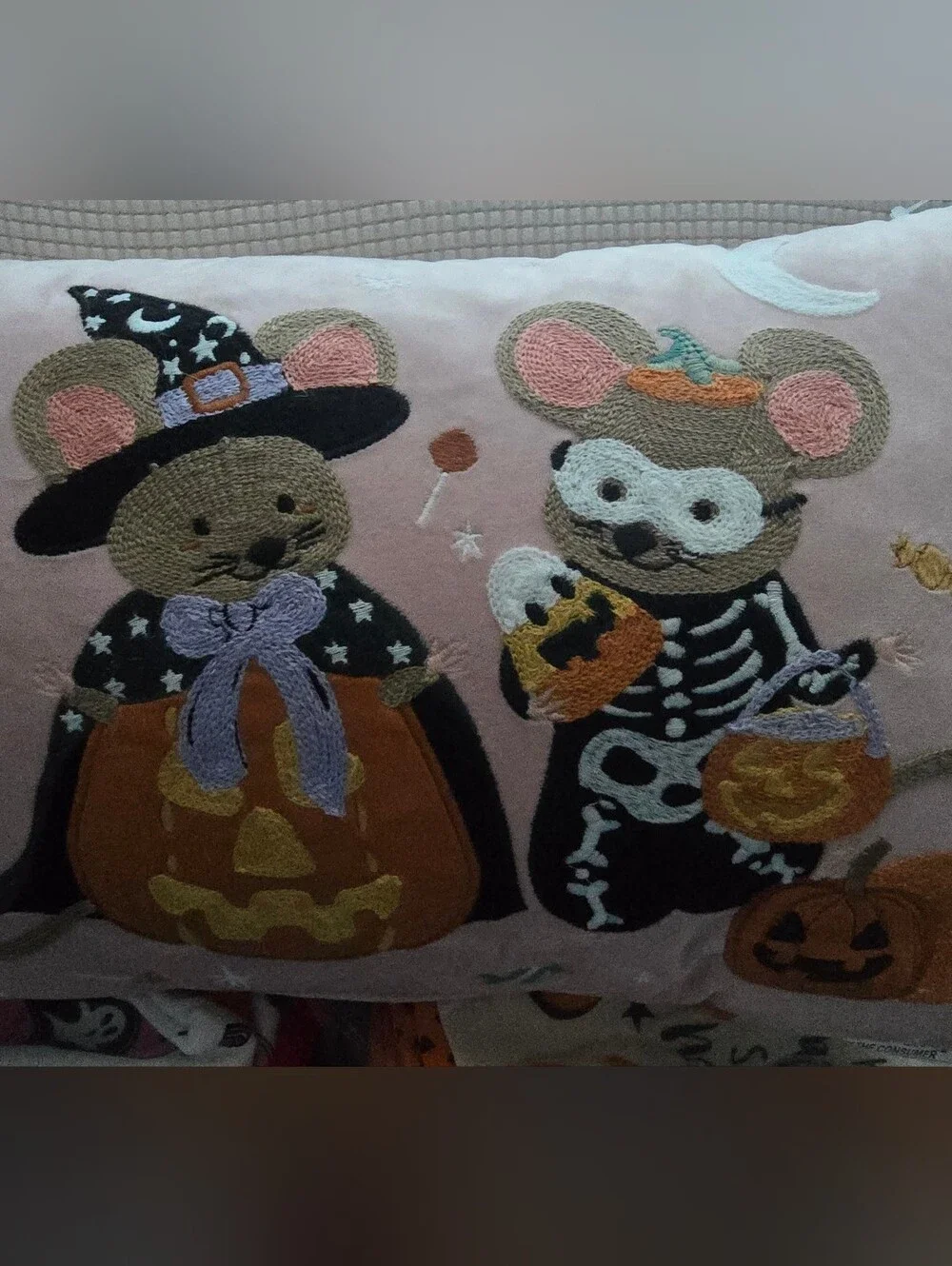 midnight magic pillow halloween Decorative Pillow Mouse